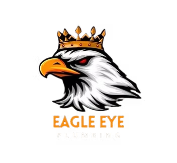 White eagle head logo wearing a gold crown above “EAGLE EYE” text