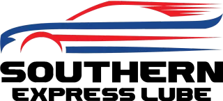 Southern Express Lube logo in red, blue, and black with stylized car graphic
