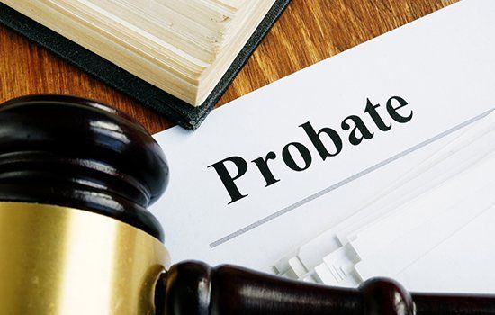 Gavel next to a document labeled