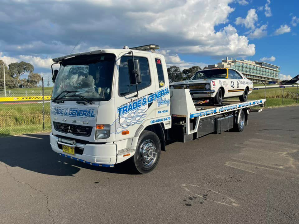 Classic Holden Car Towed — Trade & General Towing in Beresfield, NSW