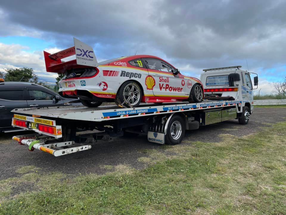 Shell Racing Car — Trade & General Towing in Sandgate, NSW