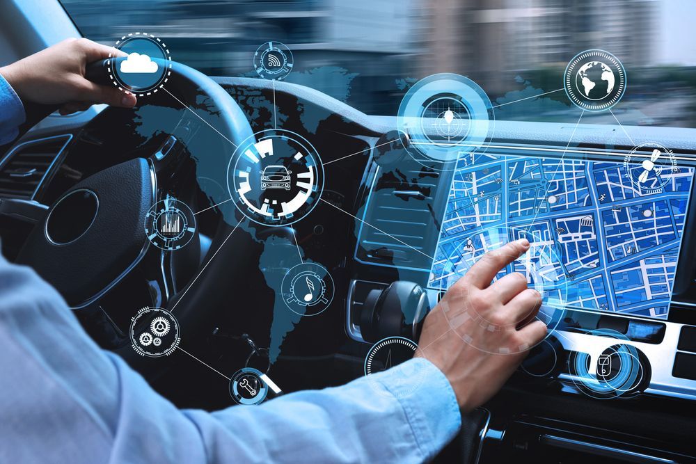Man Using Navigation System