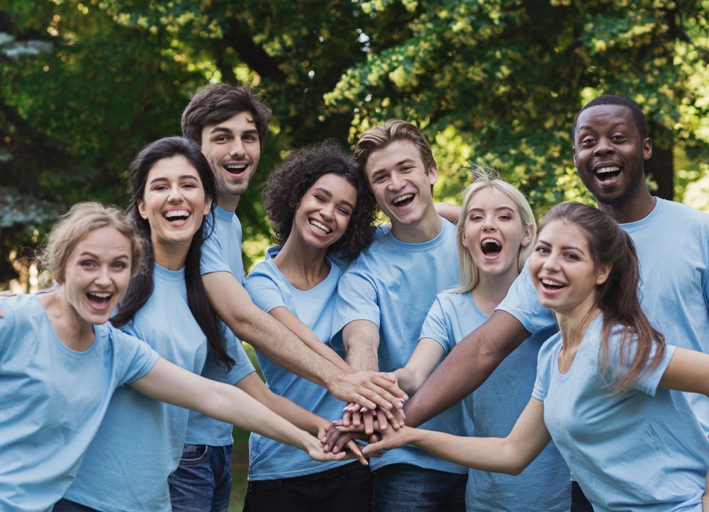 Group Of Youth Volunteers