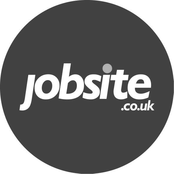 A black and white logo for jobsite.co.uk