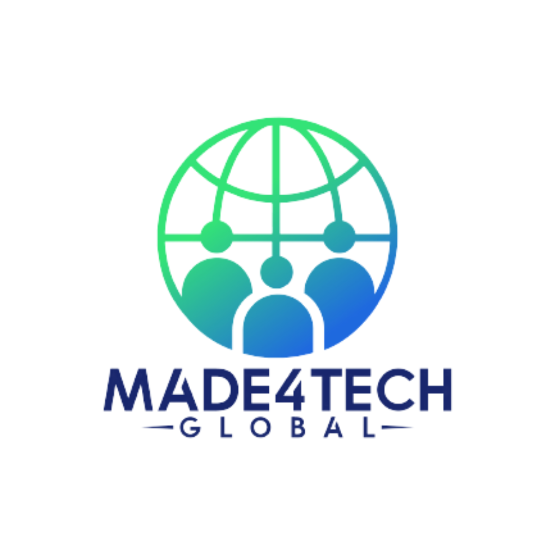 A logo for a company called made4tech global