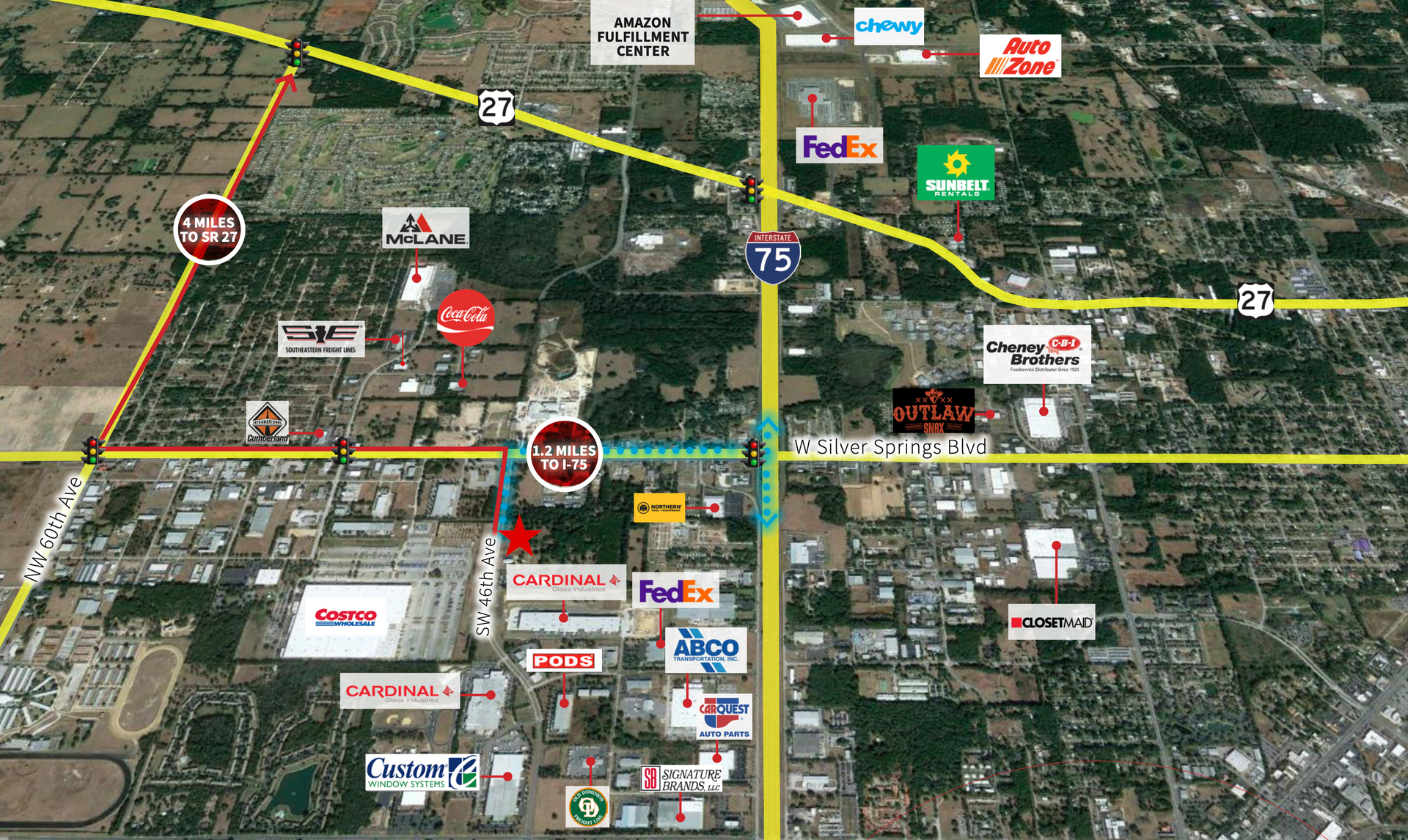 SW 46TH AVENUE OCALA, FL 34482 Site Plan preliminary design by Steep Capital