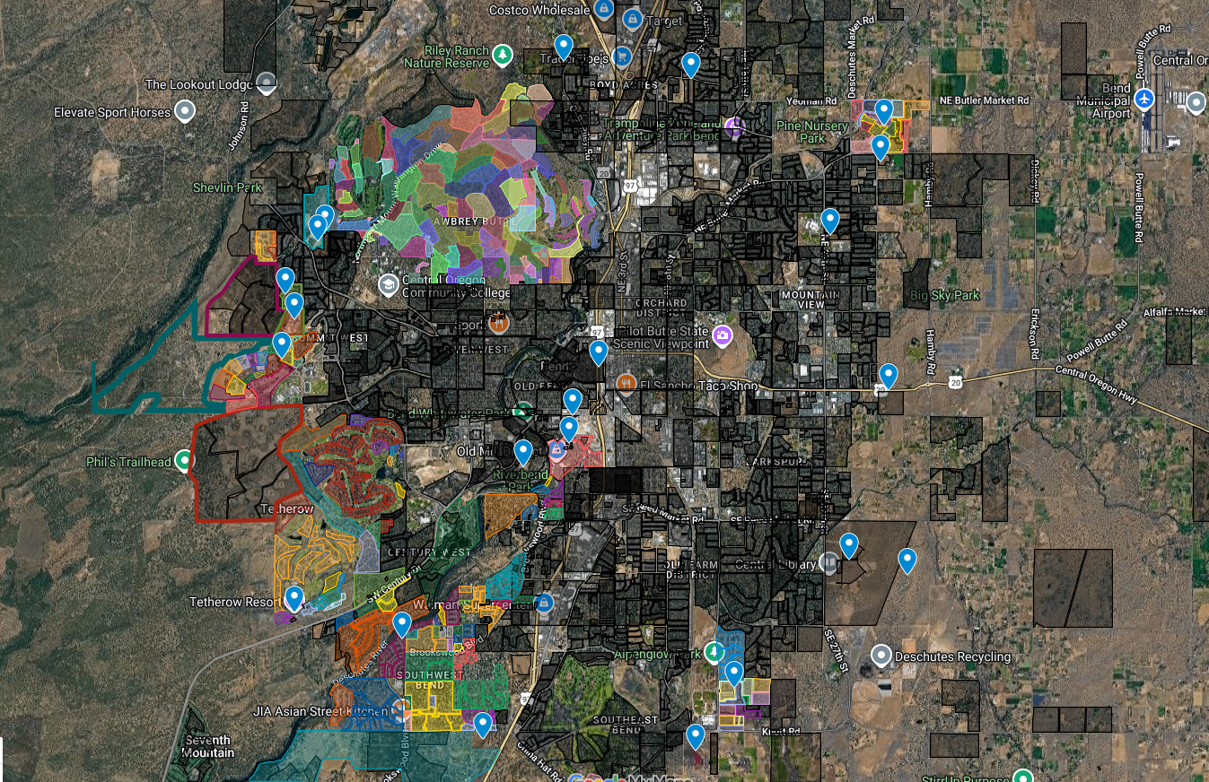 All Things Bend Map All Things Bend Map