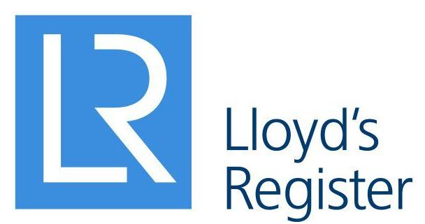 Logo de Lloyd's Register représentant un carré bleu avec les lettres blanches « LR » à côté du texte « Lloyd's Register ».