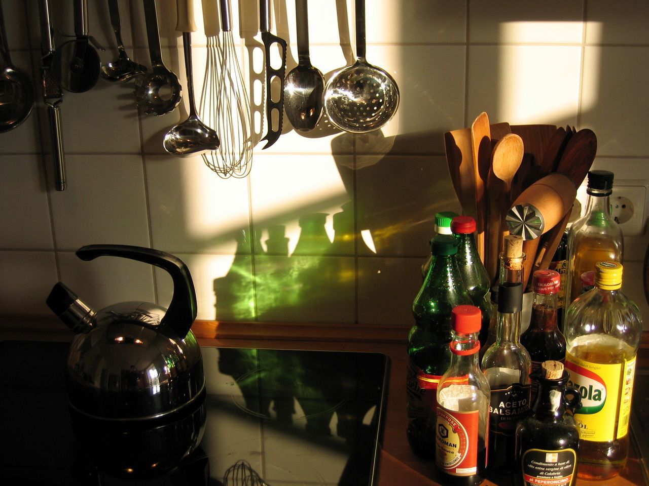 Küche, Grün, Sonne