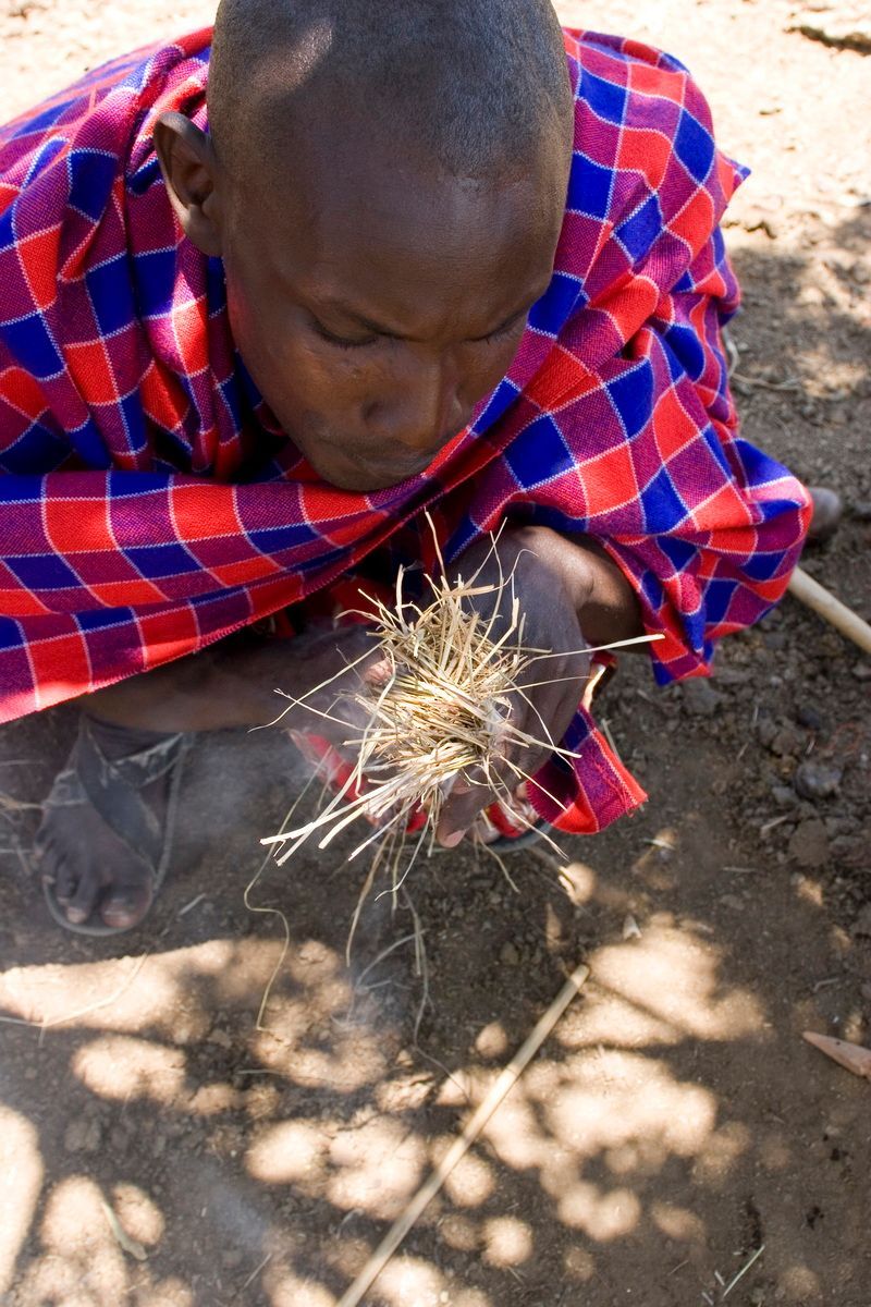 Ostafrika, Tansania, Kenia, Safari, Masai Mara, Massai, Feuer