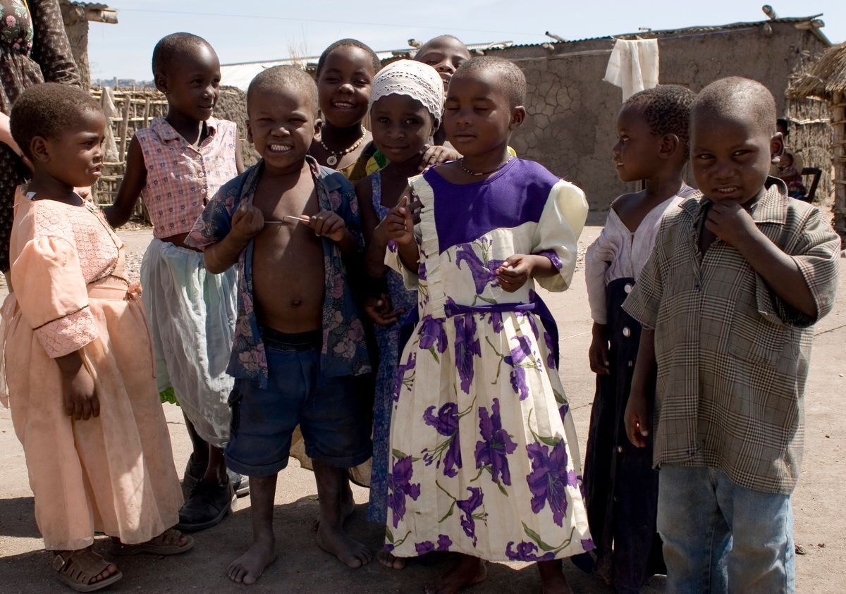 Ostafrika, Tansania, Kenia, Safari, Tierfoto, Lake Victoria, Speke Bay, Dorfkinder