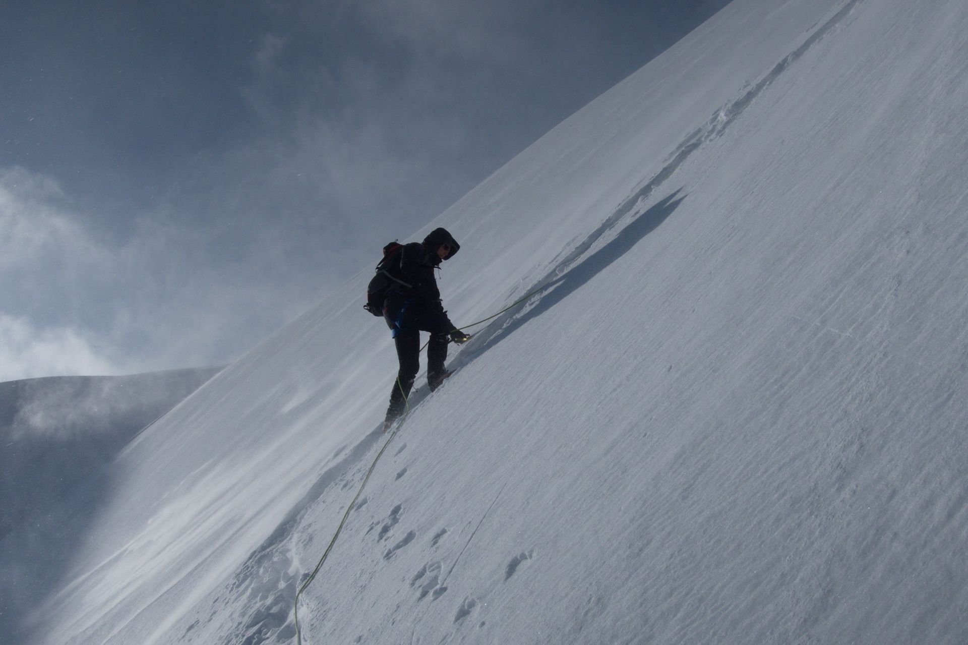 Piz Palü, Schneesturm