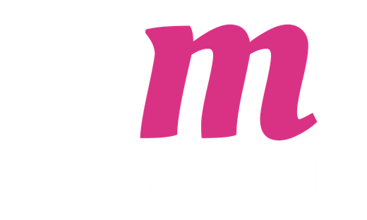 Caractère « m » minuscule rose.