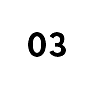 The number 03 is written in black on a white background.