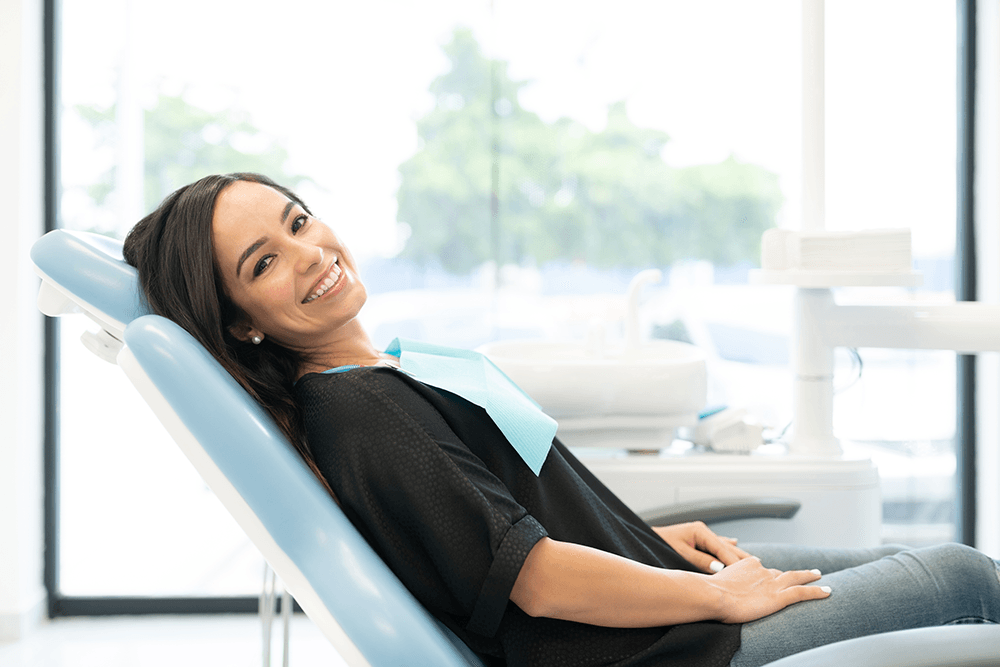 Patient getting advanced dental care Patient getting advanced dental care image