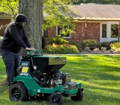lawn aeration and overseeding in stratford ct