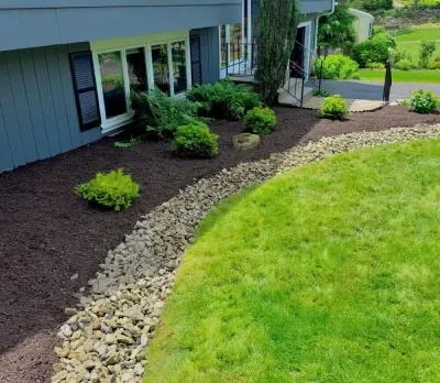 decorative mulch river rock installation stratford ct