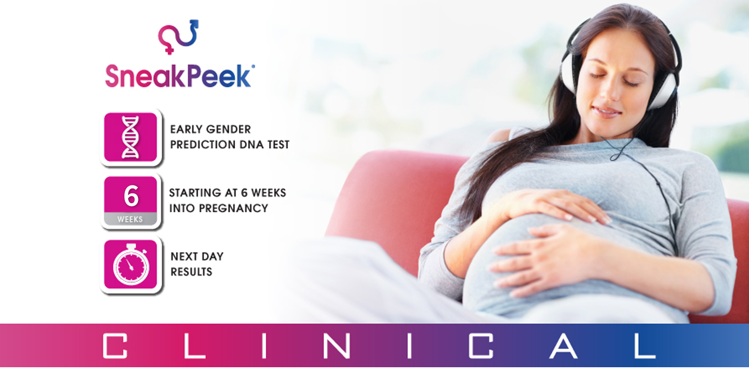 SneakPeek Early Gender Prediction Test Informative Banner