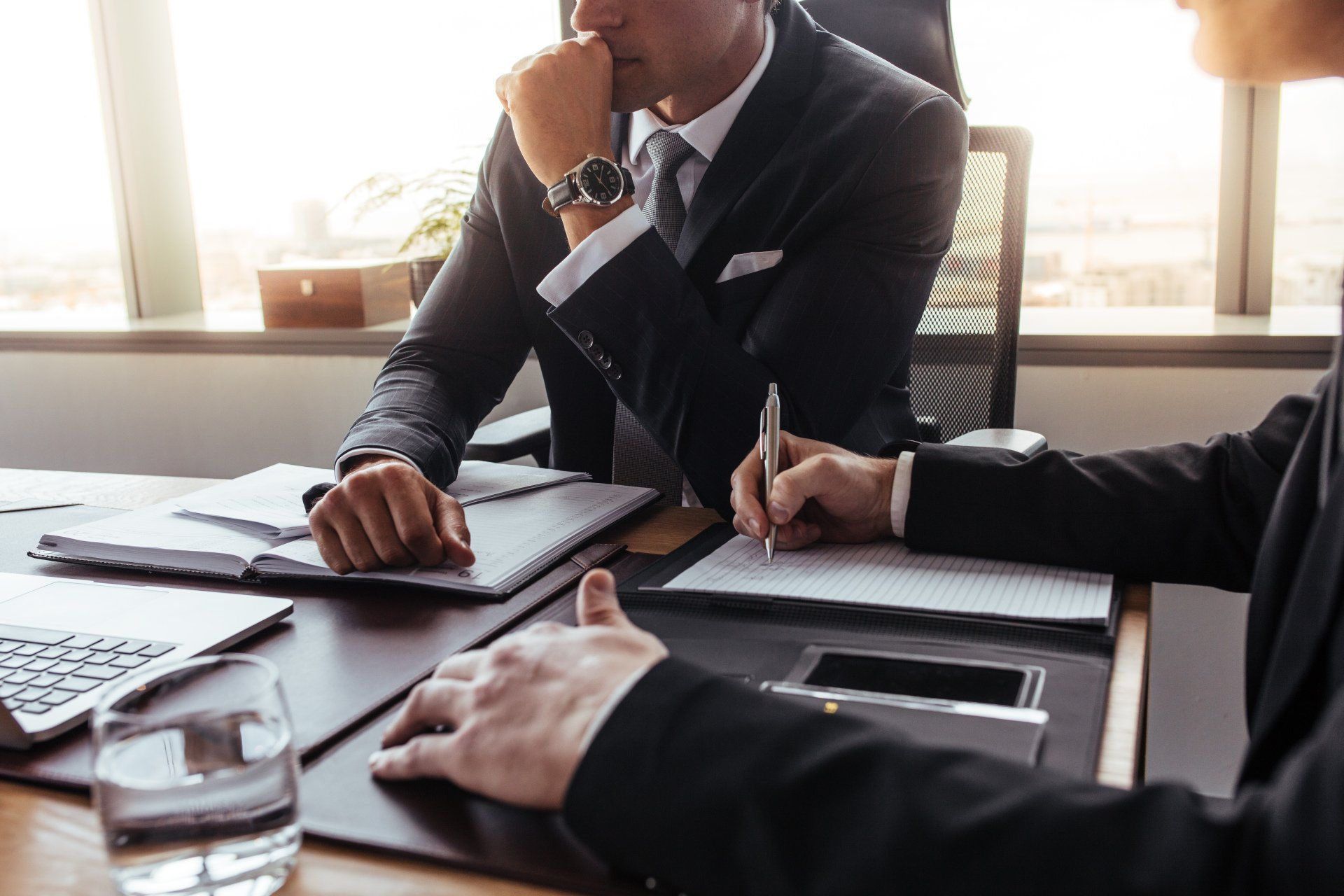 Businessmen in a meeting
