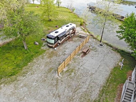 Campground with lake