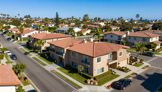 California investment property aerial view