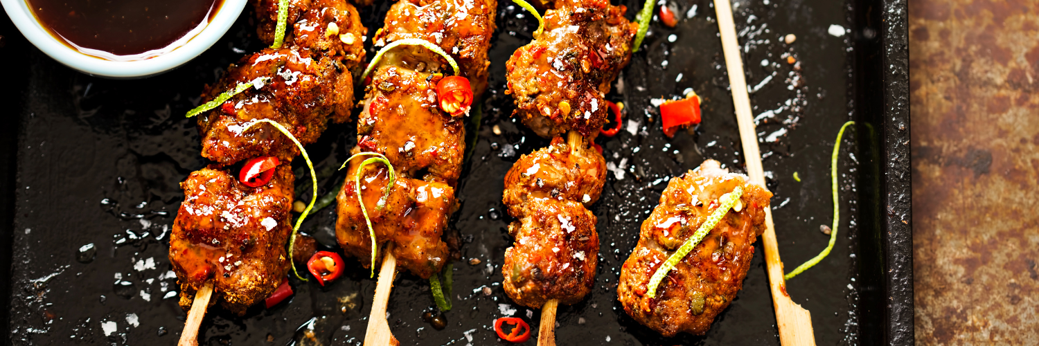 Chicken Kabobs with Freakshow Savory Sauces Asian Teriyaki Chicken Kabobs with Freakshow Savory Sauces Asian Teriyaki