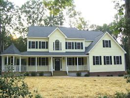Custom two-story home built in Central Virginia by Ken Broadwater Homes