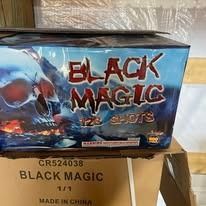 Black Magic toy slot machine box on a cardboard shipping carton