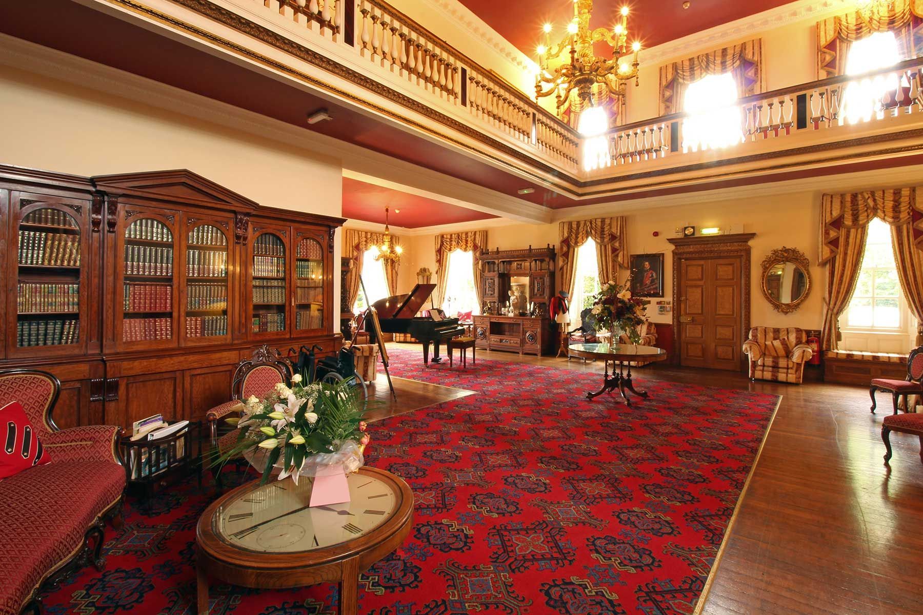 The Great Hall at Nunthorpe Hall featuring period architecture and elegant furnishings