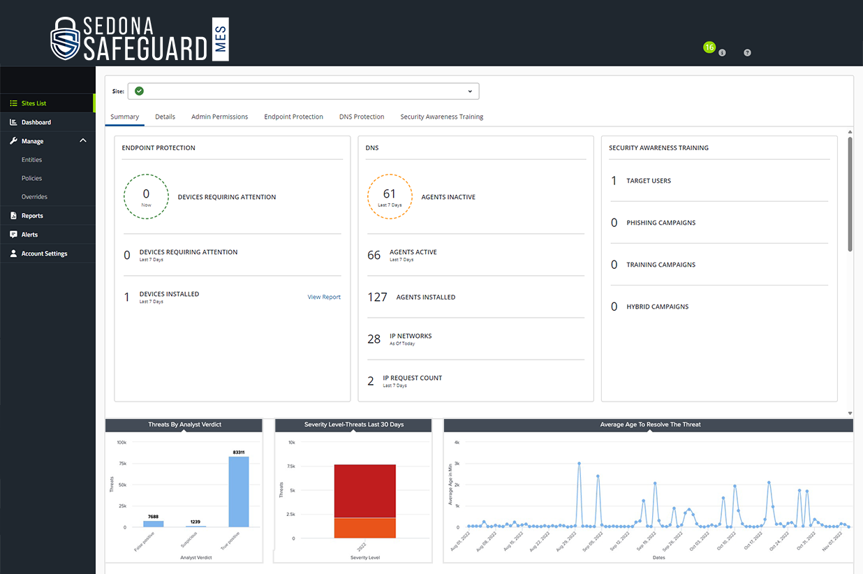 Safeguard MES screenshot