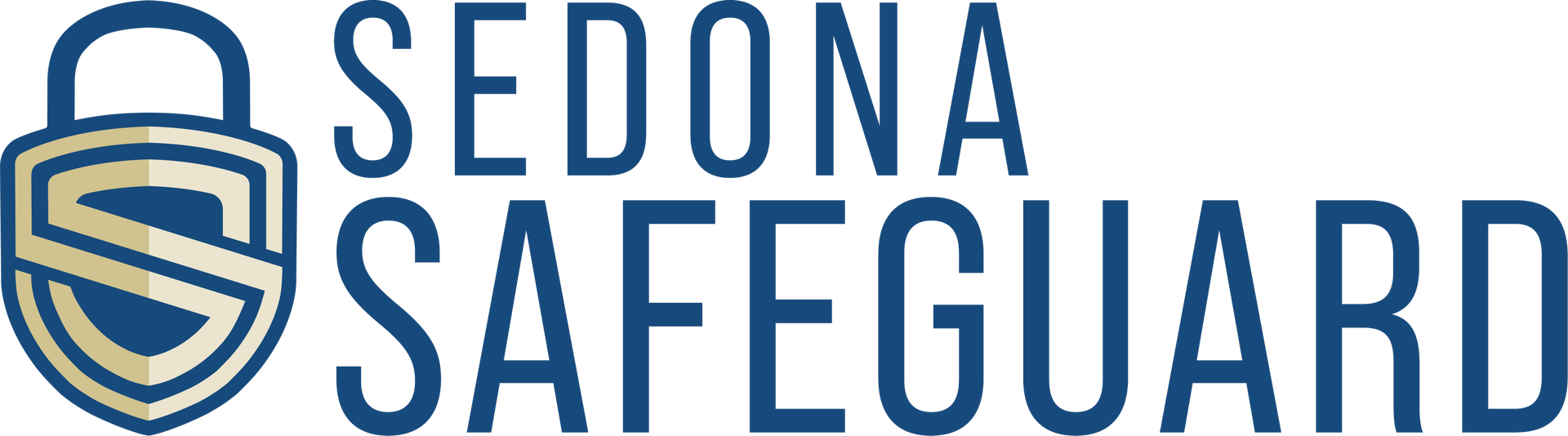 Sedona Safeguard white logo