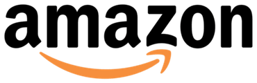 Amazon logo with black wordmark and orange smile arrow