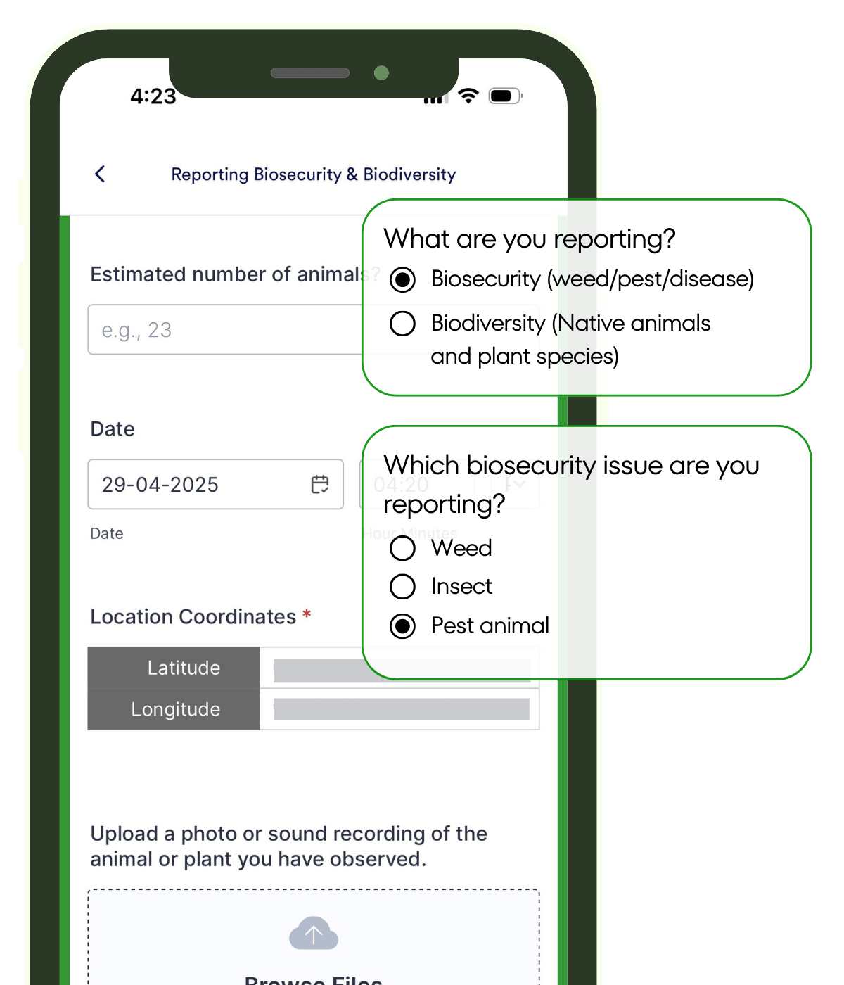 BIOSECURITY QUESTIONS DEMO