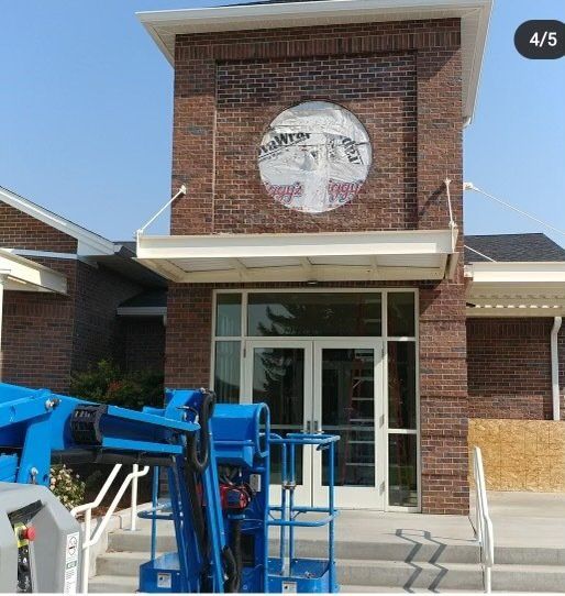After cutting a circular hole on a building — Vancouver, WA — Accurate Concrete Cutting