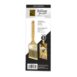Paint brush in packaging, labeled