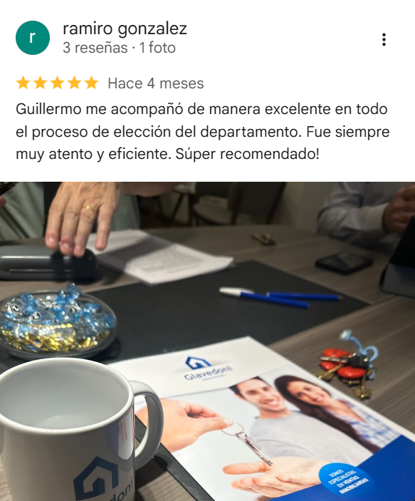 Reseña del agente inmobiliario