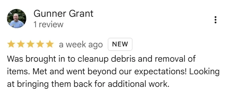 Authentic 5 Star Google Review for Urban Renovations