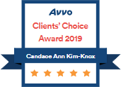 Avvo clients choice award for candace ann kim-knax