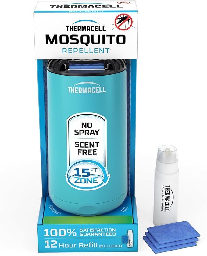 A thermocell mosquito repellent is in a box with a refill.