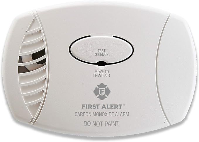 A first alert carbon monoxide alarm that does not paint
