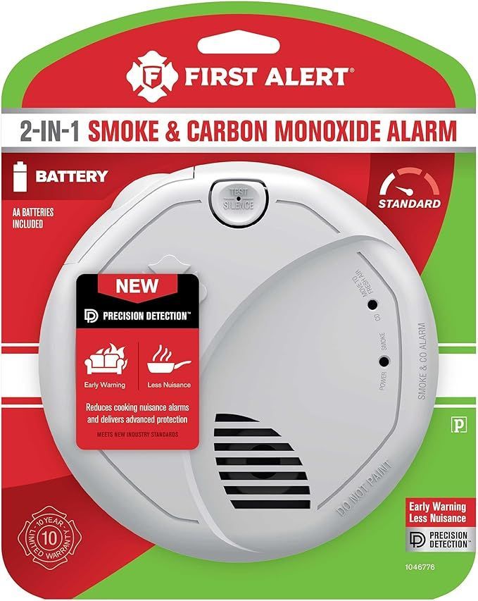 A first alert 2 in 1 smoke and carbon monoxide alarm
