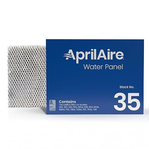 A box of aprilaire water panels contains 35