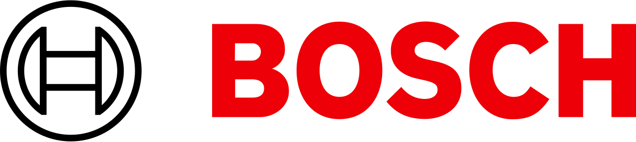 The Bosch logo, featuring a red 