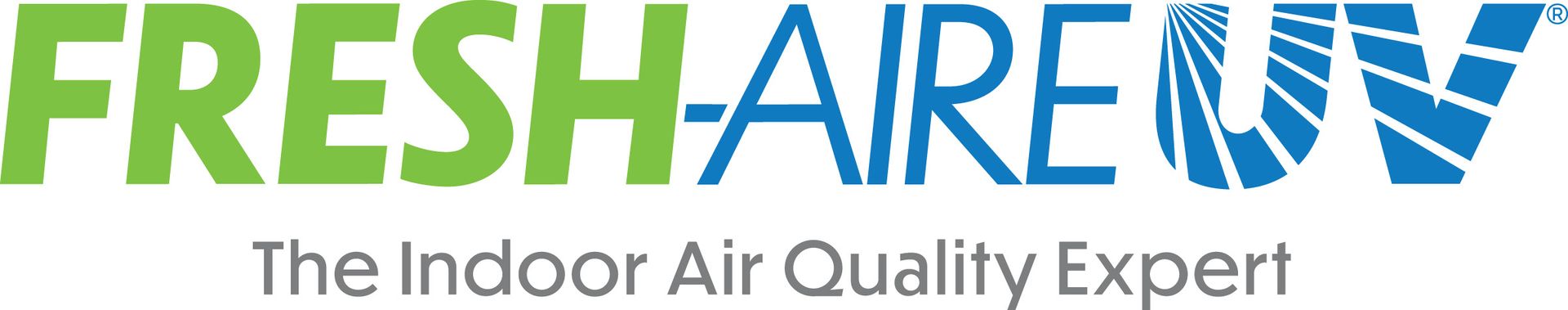 Fresh-Aire UV company logo with green and blue text reading 