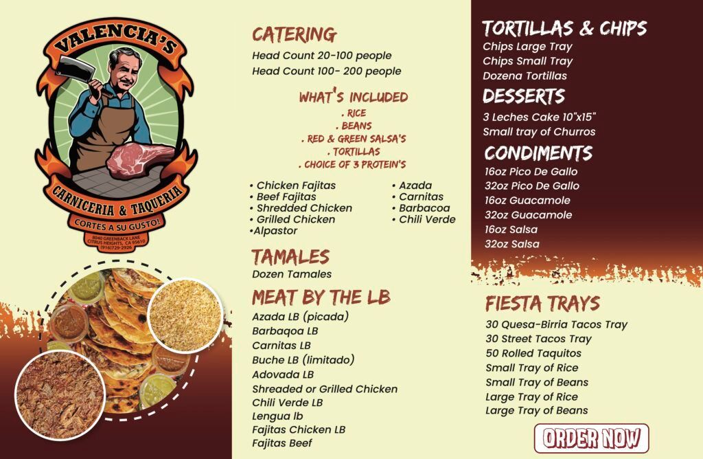 catering menu
