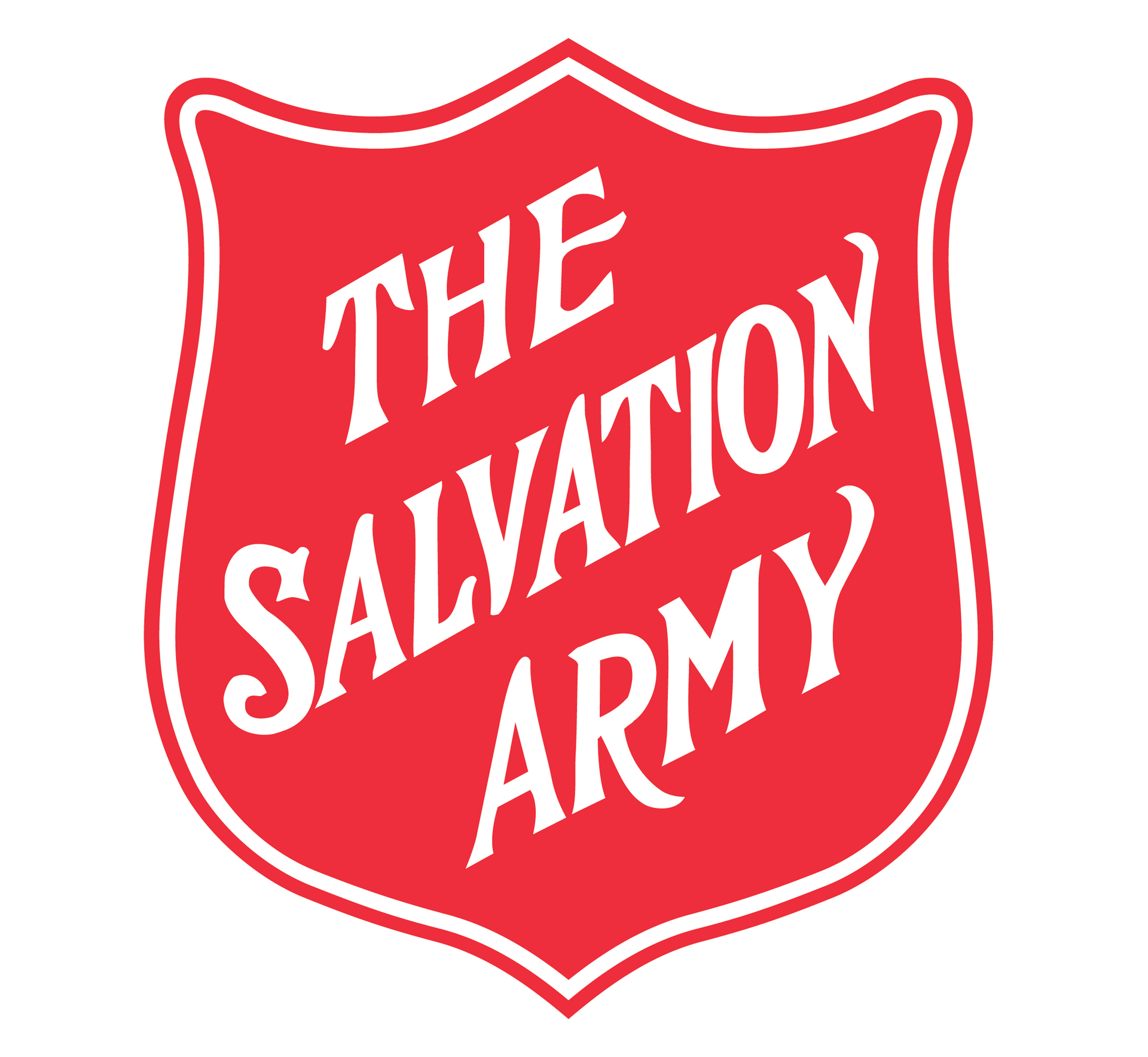 The Salvation Army logo: white text on a red shield background.