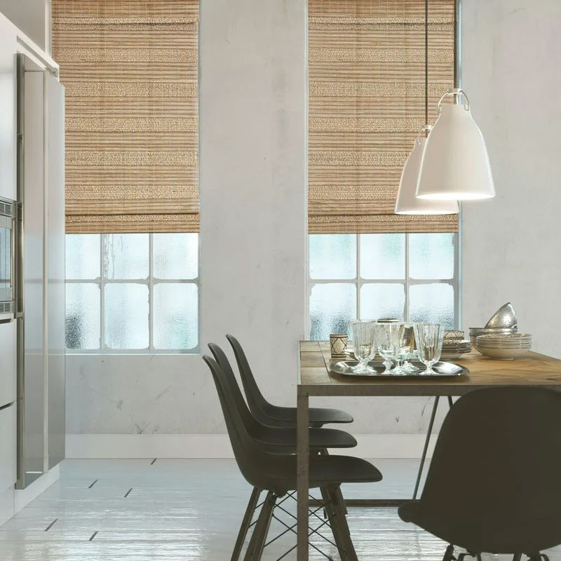 Room With Window Blinds & Draperies