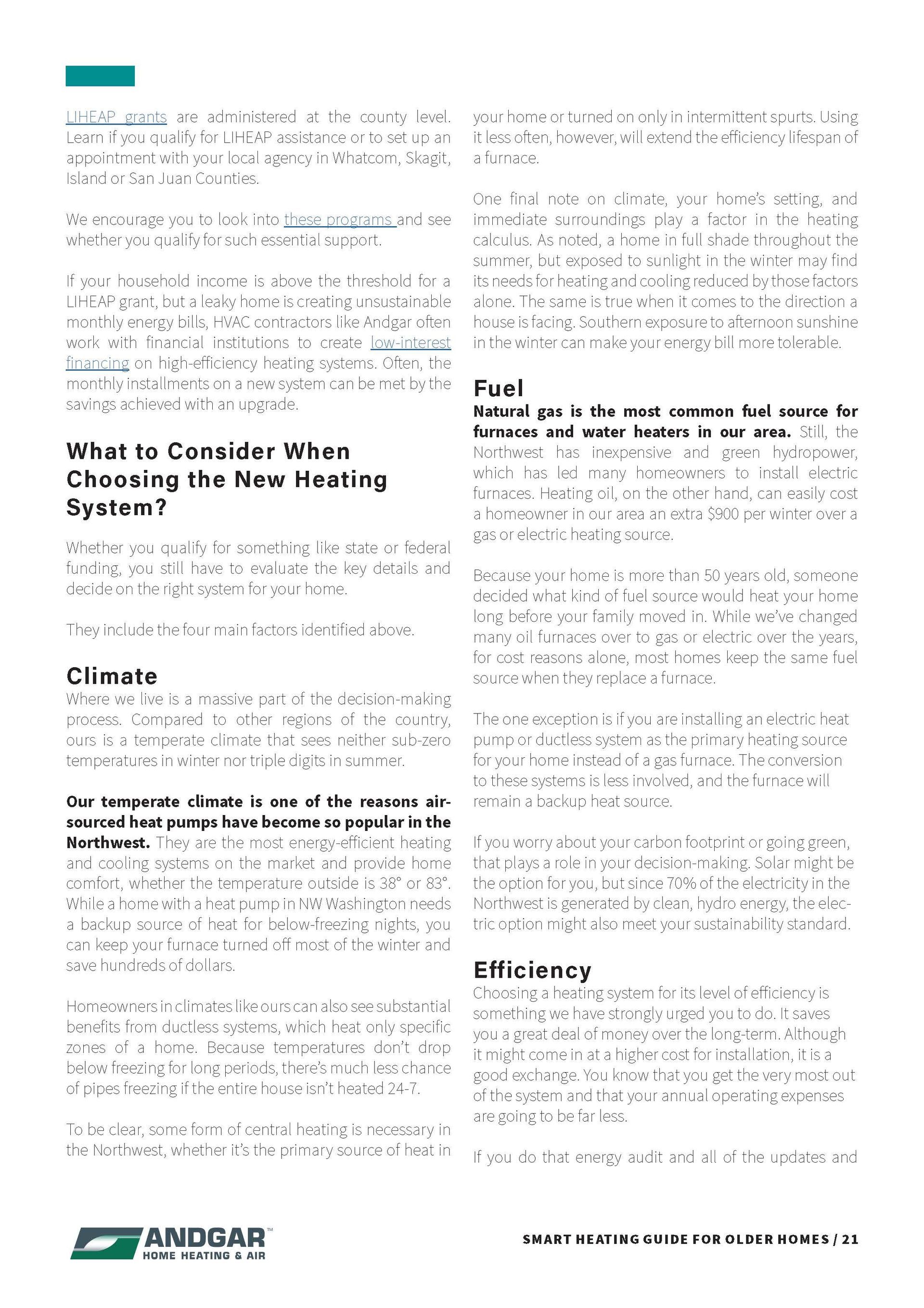 Two-column newsletter page with headline and several text blocks, plus green Endor logo at bottom left