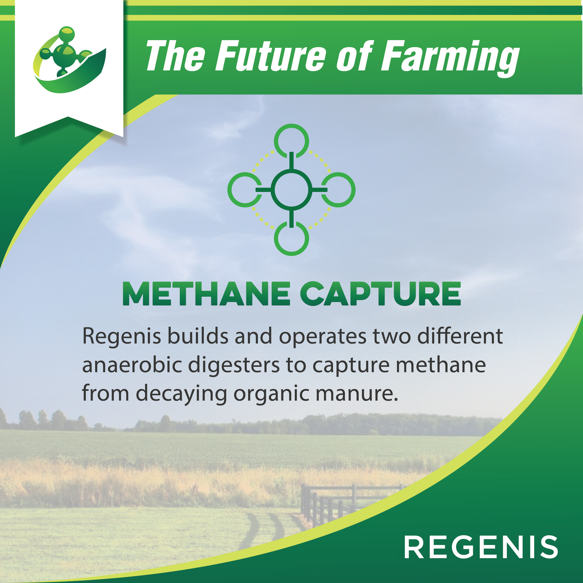Branded social media showing Regenis is technology agnostic about which digester to recommend on a particular farm.