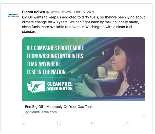 Instead of letting oil companies scare consumers with high gas prices, we reminded them who was really responsible.